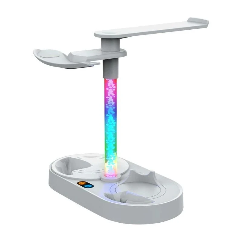 Headset Stand Rgb - PG-P5V001, Dock Pengisi Daya dengan Lampu