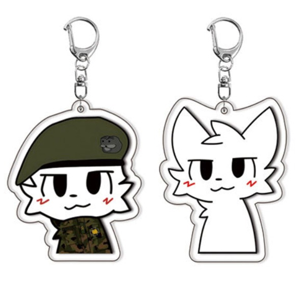Gaming Accessories For Gaming Room - Gantungan Kunci Kucing Hitam Putih Lucu