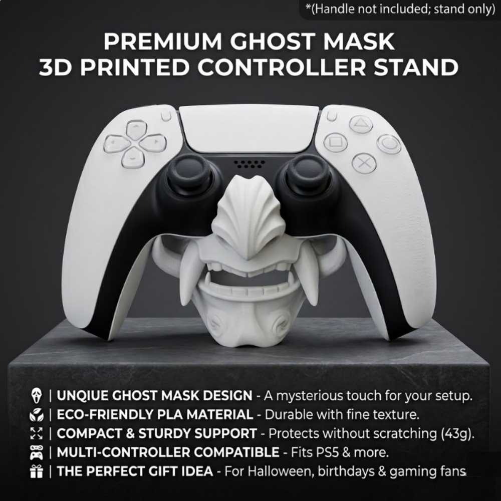 Gaming Accessories Bedroom - Untuk Dudukan Pengontrol Ps5 Ghost Mask