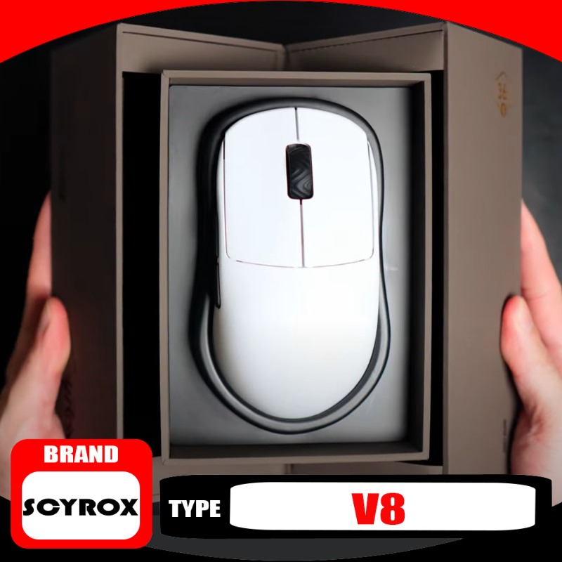 Gaming Hand Accessories - Scyrox V8 Mouse Nirkabel Ringan 36G