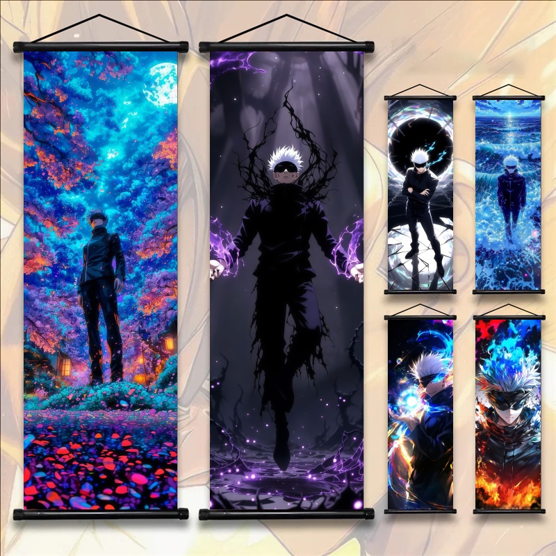Gaming Accessories Bedroom - Poster Kain Seni Anime Jujutsu Kaisen