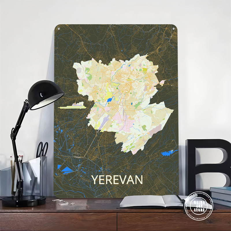 Poster Peta Kota Yerevan dari  - Vintage Gaming Accessories ulasan dan harga