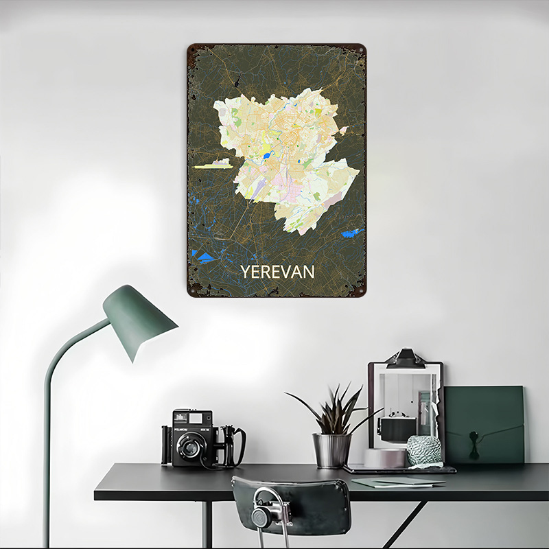 Poster Peta Kota Yerevan dari  - Vintage Gaming Accessories ulasan dan harga