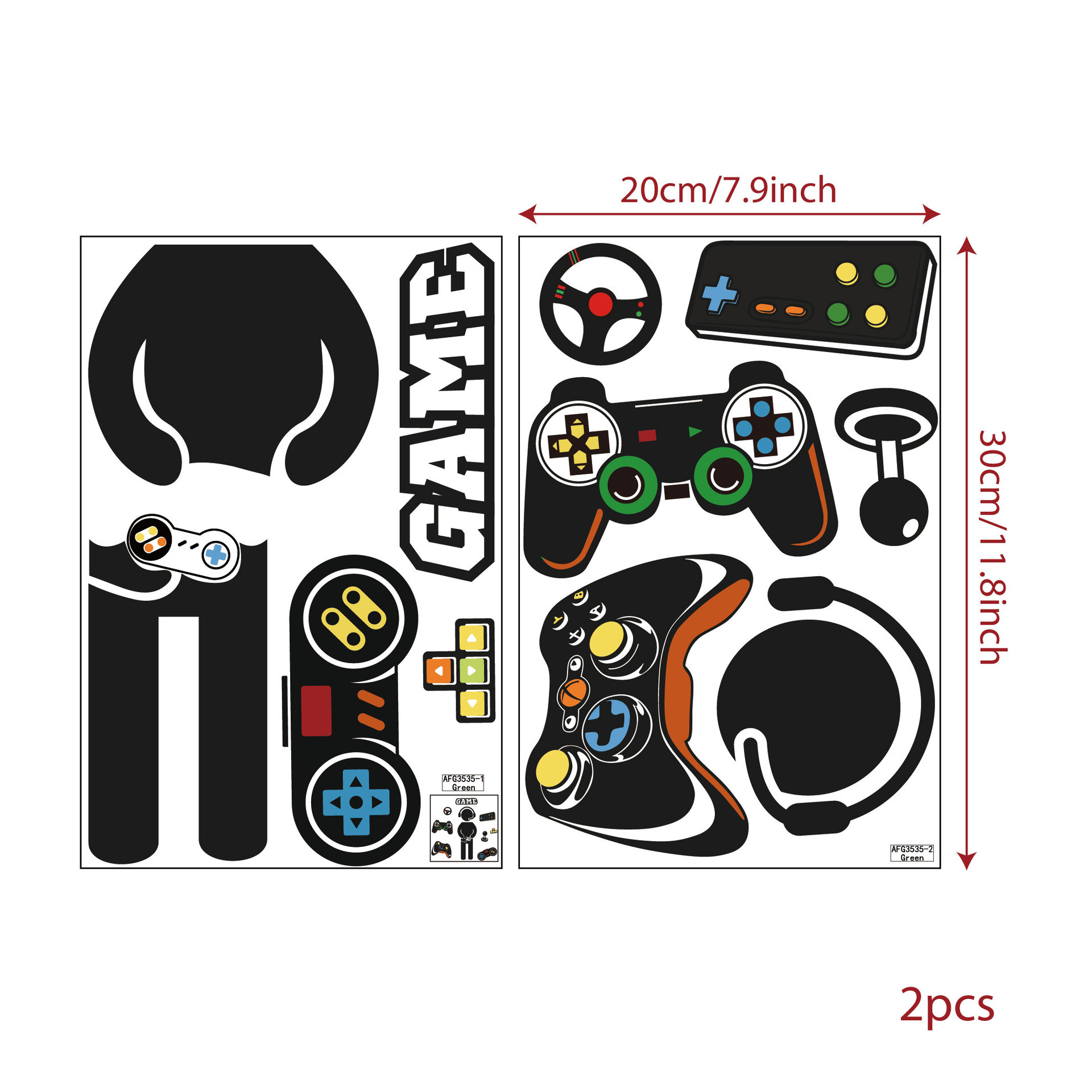 Stiker Dinding Bercahaya Game  - Gaming Accessories Bedroom ulasan dan harga