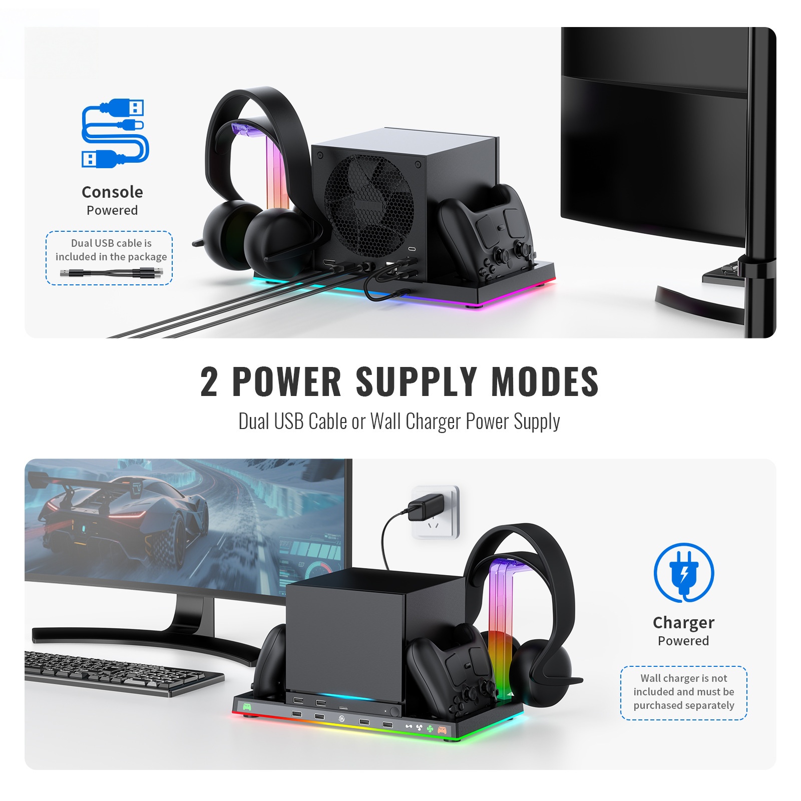 Dok serbaguna untuk Mesin Stea - Headset Stand Rgb ulasan dan harga