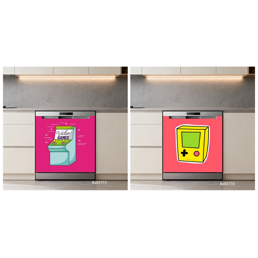 Stiker Pintu Mesin Cuci Piring - Gaming Accessories Bedroom ulasan dan harga