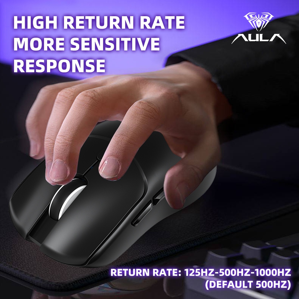 AULA SC580X Mouse Nirkabel Tri - Gaming Hand Accessories ulasan dan harga