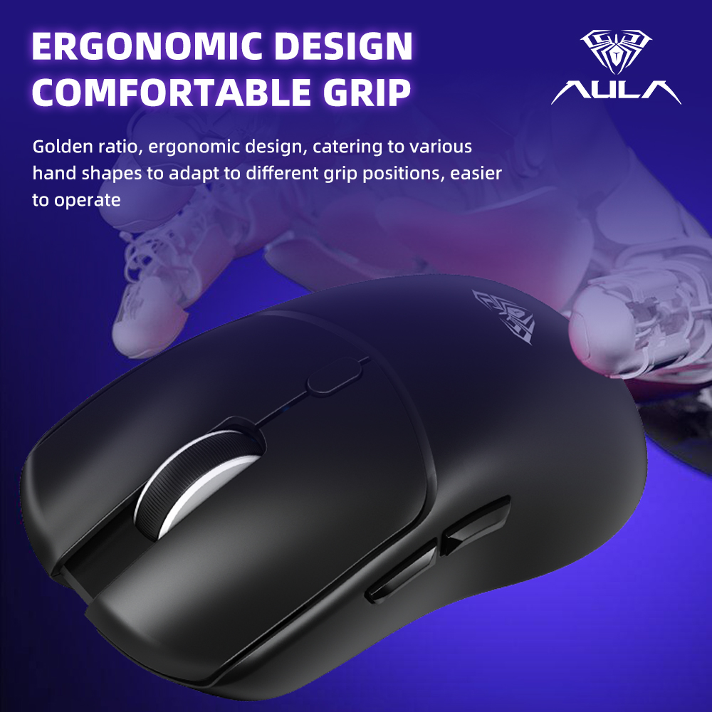 AULA SC580X Mouse Nirkabel Tri - Gaming Hand Accessories ulasan dan harga