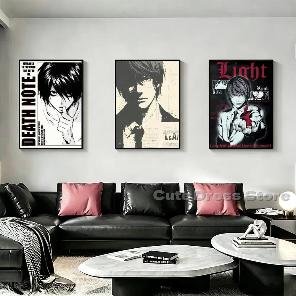 Lukisan Kanvas Death Note Tanp - Gaming Accessories Bedroom ulasan dan harga