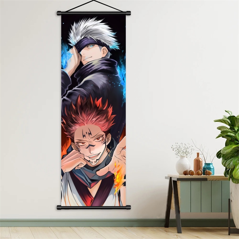 Poster Kain Seni Anime Jujutsu - Gaming Accessories Bedroom ulasan dan harga