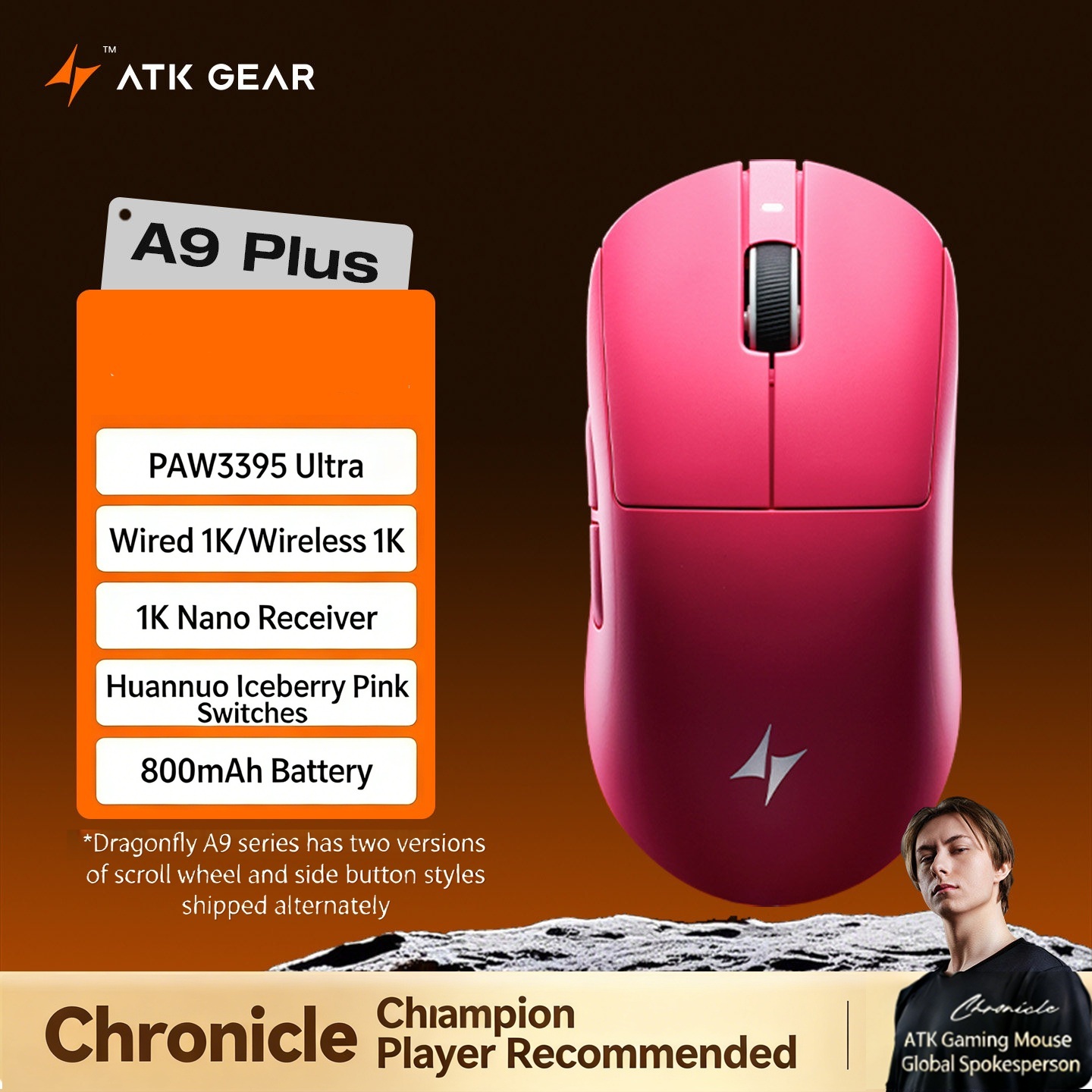ATK DragonFly A9 Air Ultimate  - Gaming Hand Accessories ulasan dan harga